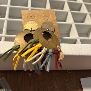 Plunder Wooden Tassel Earrings